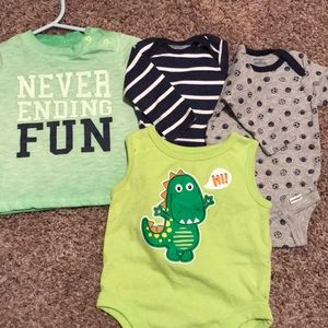 Variety of boy clothes